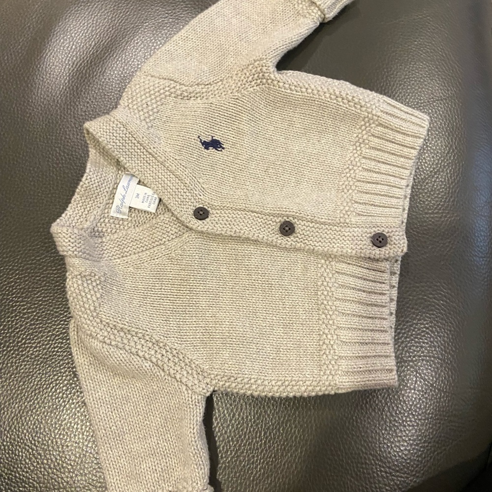 Ralph Lauren, 3months, jackets with logo, exceptional condition. Grey.